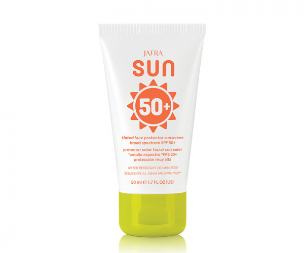 Getönte Sonnenschutzcreme für das Gesicht 50+ ölfrei