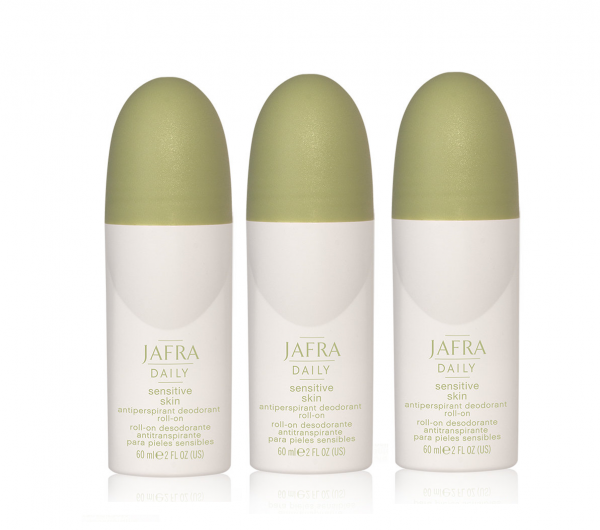 3er JAFRA Sensitive Antiperspirant Deodorant Roll-on